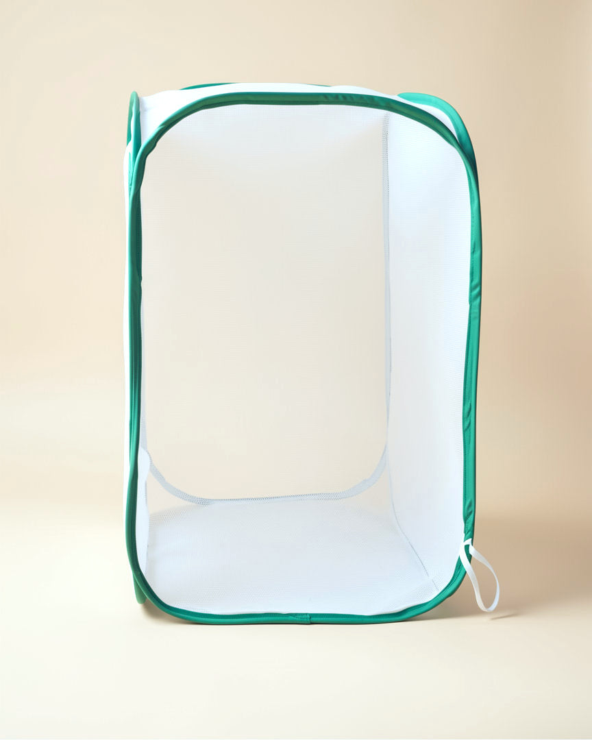Collapsible mesh cage, size L, 23.6 in tall, empty