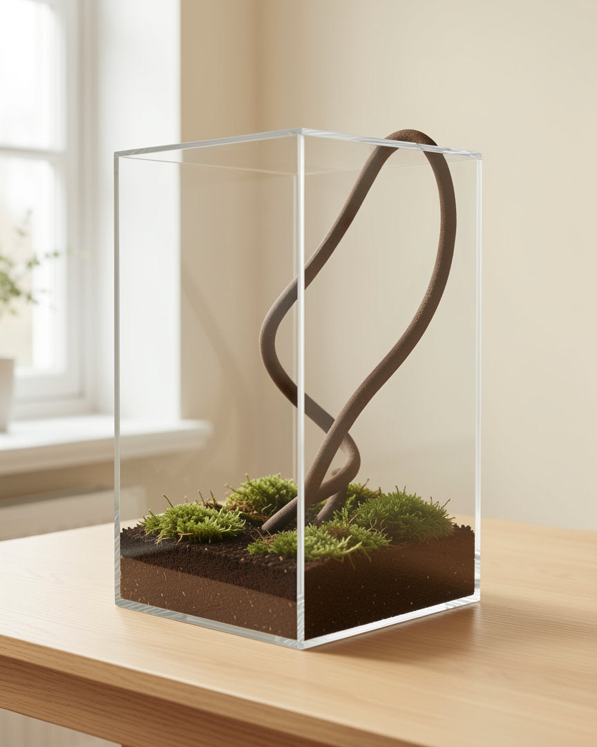 Jungle vine bent through an enclosure that is not included